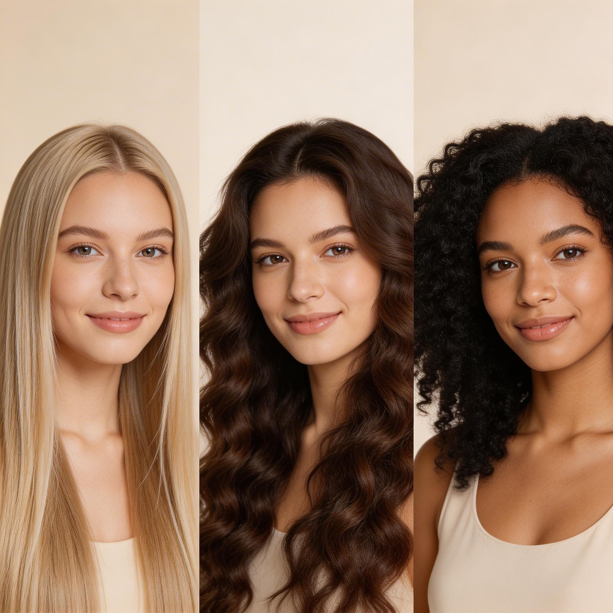 Works for Straight, Wavy, Curly, and Coily Hair